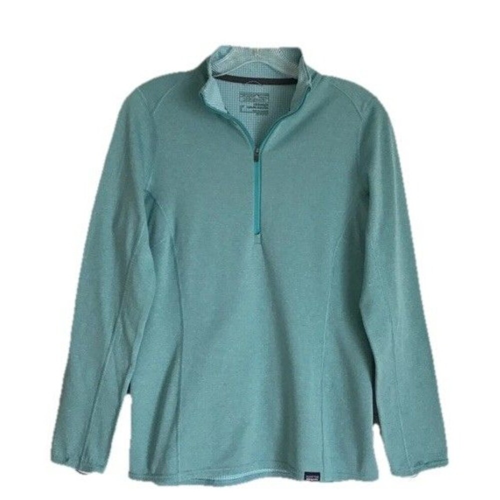 Patagonia Women’s Capilene Midweight Zip-Neck Base Layer size Small Strait Blue